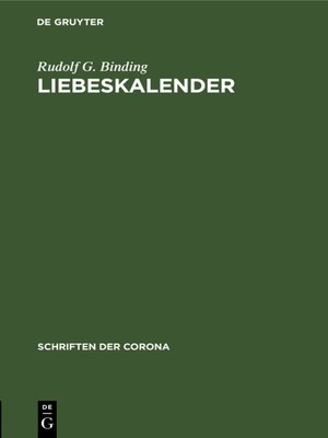 cover image of Liebeskalender
